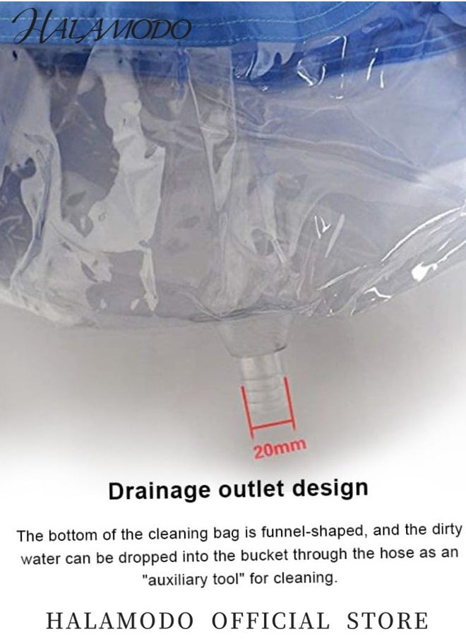 HALAMODO Air Conditioning Cleaning Waterproof Cover with Drain Outlet Dust Washing Clean Protector Bag for 2-3P Wall Mounted Air Conditioning  - Image 5