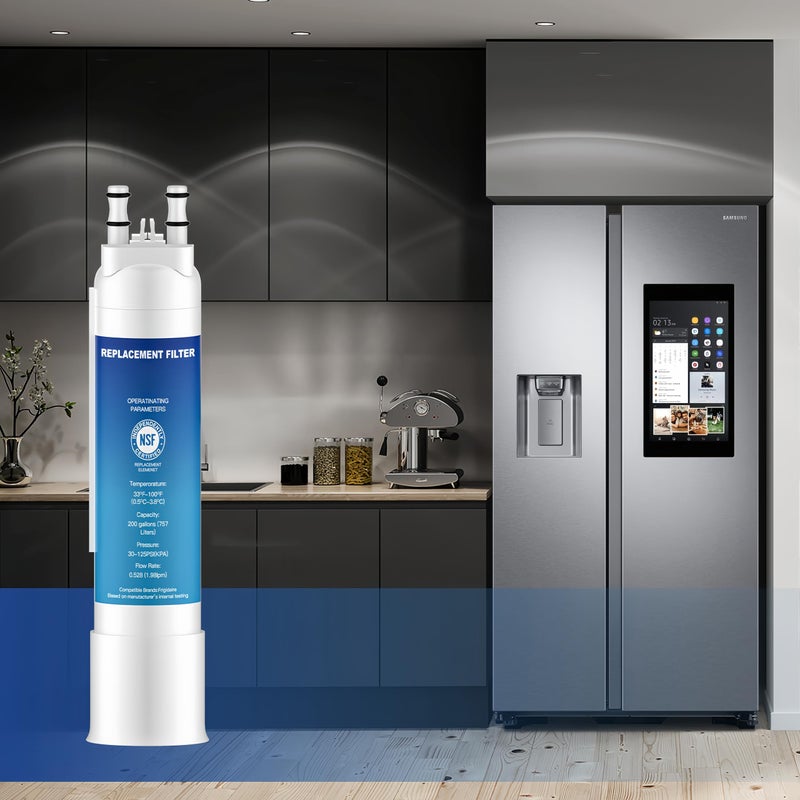 MELULUA Water Filter Replacement for Frigidaire FPPWFU01 Water Filter Compatible with EPPWF01 PureAdvantage PWF-1 FPPWFU01 (1 Pack) - Image 2
