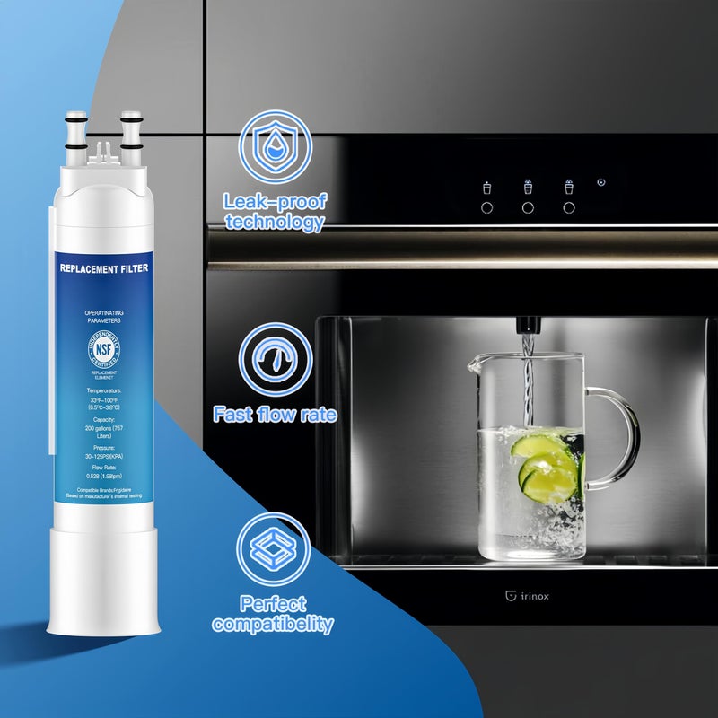 MELULUA Water Filter Replacement for Frigidaire FPPWFU01 Water Filter Compatible with EPPWF01 PureAdvantage PWF-1 FPPWFU01 (1 Pack) - Image 4