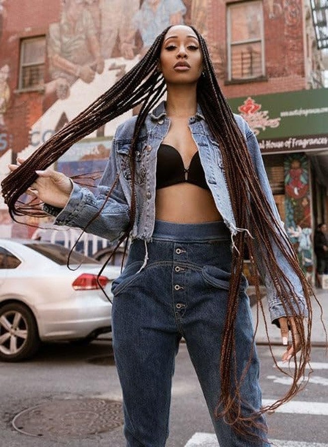 Janet Collection MULTI-PACK DEAL 3PACK! Janet Collection Nala Tress 3X EZ SPLIT Pre-Sectioned Pre-Stretched Braid Knotless Extremely light weight 36Inch 9Bundles (36”, COLOR #1B) - Image 3