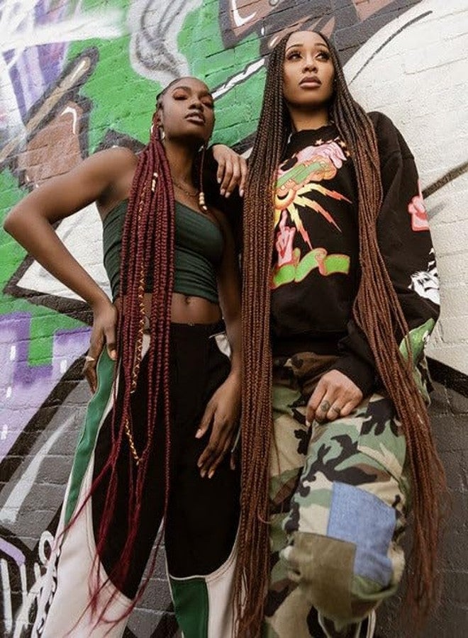 Janet Collection MULTI-PACK DEAL 3PACK! Janet Collection Nala Tress 3X EZ SPLIT Pre-Sectioned Pre-Stretched Braid Knotless Extremely light weight 36Inch 9Bundles (36”, COLOR #1B) - Image 4