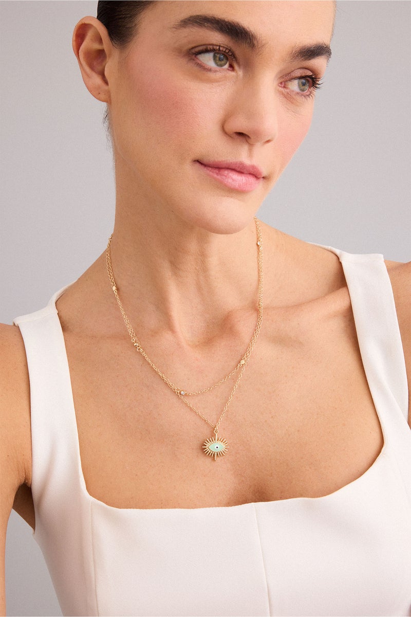 DeFacto Gold Woman Woman 2 Piece Necklace Set Casual - Image 1