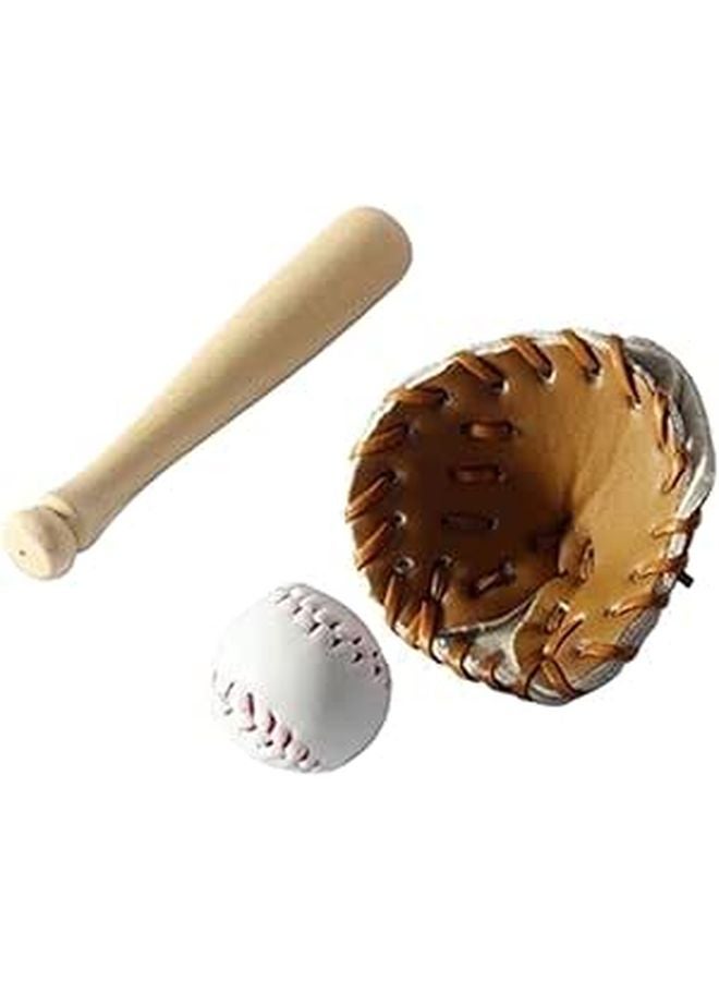 Baby Girl Baseball Photo Prop Set Pink 3 Piece Newborn Photography Outfit - Image 1