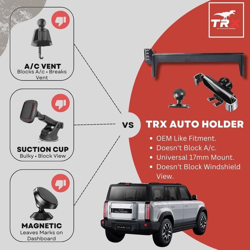 TRX AUTO Car Phone Holder For Chery iCar 03 2023 2024 2025 2026 | Multimedia Screen Fixed Bracket Car Phone Holder | Accessories Fit for i Car 03 With 15.6 inch - Image 2