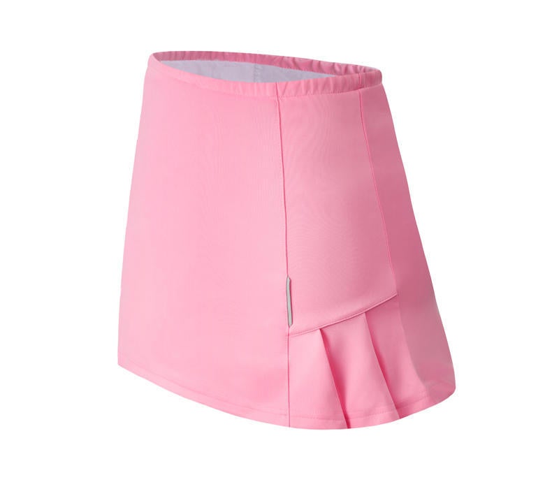 Generic Slim Fit Quick Dry Breathable Sweat Absorbent Fitness Sports Top Comfortable Unisex Tennis Clothing Running Exercise Gear 3906 Pink Culottes 