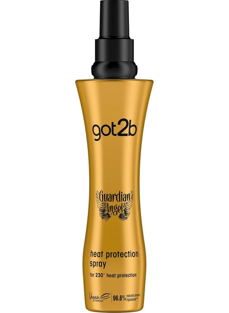 Got2b Up to 230 degrees Heat Protection Hair Spray, Contains Argan Oil, Silicone Free, 200ml - Image 1