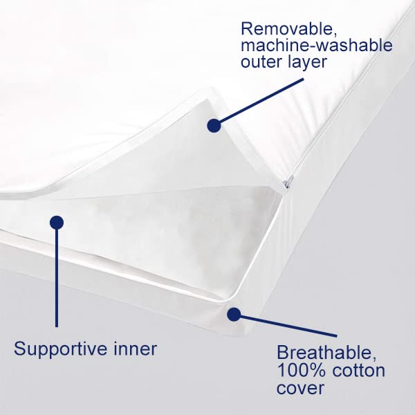 ACCURATEX Full Body Pillow for Adults - Hybrid Shredded Memory Foam Firm Body Pillow with Soft Fluffy Down Alternative Cotton Cover - Adjustable Loft Long Pillows for Sleeping - Image 4
