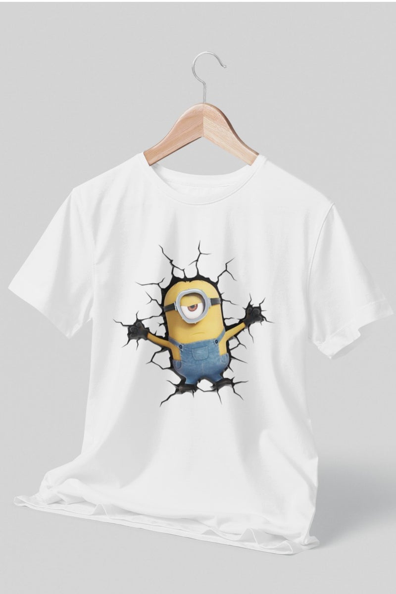 ZOOM تي شيرت شخصية المينيونز اللطيفة للأطفال
