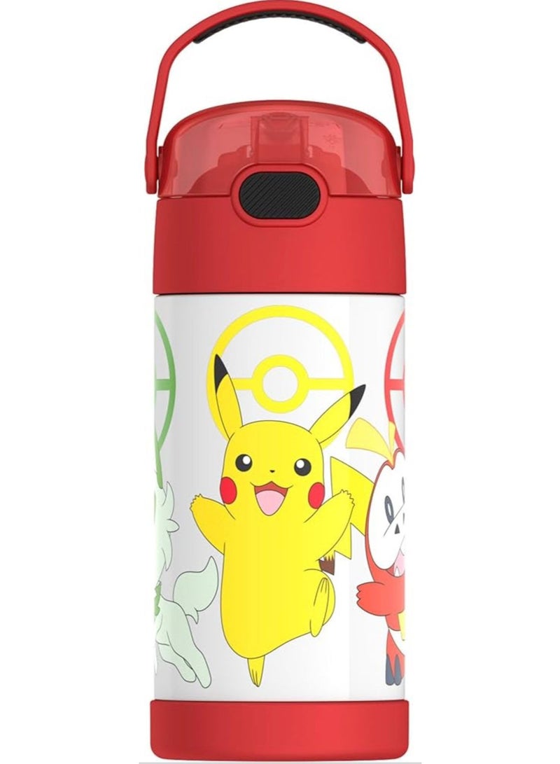 ترموس زجاجة مياه فانتينر من ثيرموس سعة 12 اونصة، ستانلس ستيل - Image 1