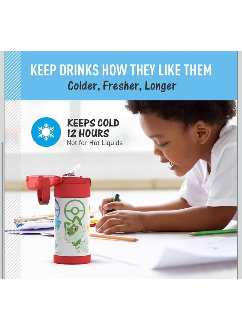 ترموس زجاجة مياه فانتينر من ثيرموس سعة 12 اونصة، ستانلس ستيل - Image 4