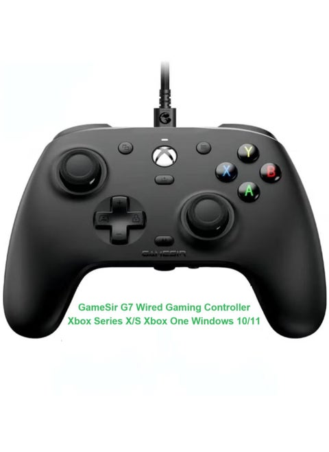 Gamepad GameSir G7 Wired Gaming Controller for Xbox Series X/S, Xbox One, Windows 10/11 Mappable Buttons with Hall Effect Joysticks/Hall Trigger, 3.5mm Audio Jack Swappable Faceplates