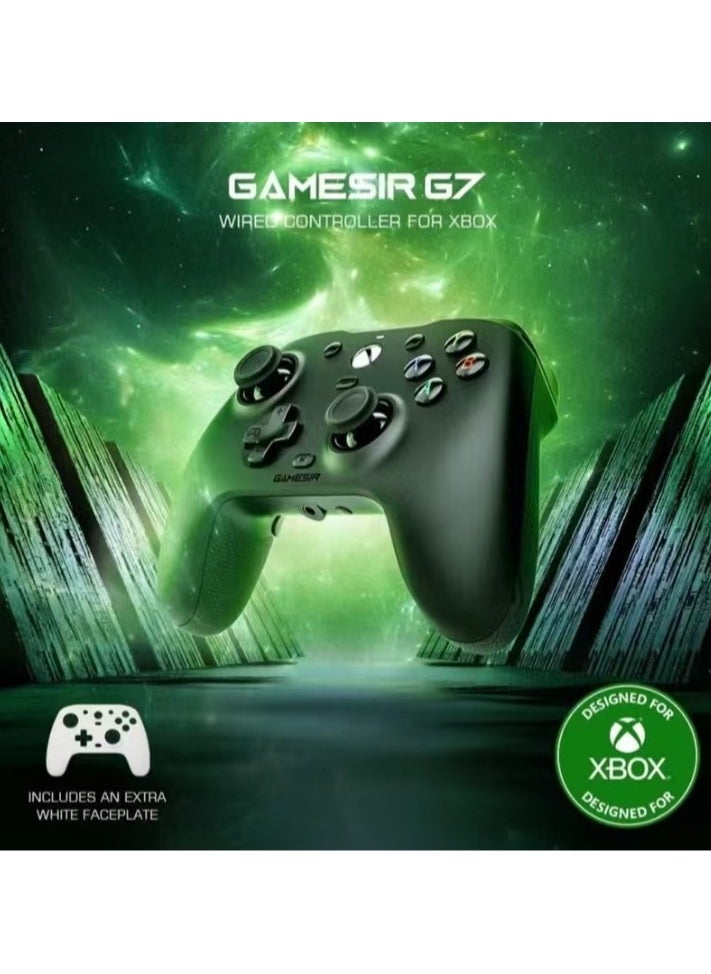 General - Gamepad GameSir G7 Wired Gaming Controller for Xbox Series X/S, Xbox One, Windows 10/11 Mappable Buttons with Hall Effect Joysticks/Hall Trigger, 3.5mm Audio Jack Swappable Faceplates - Image 1