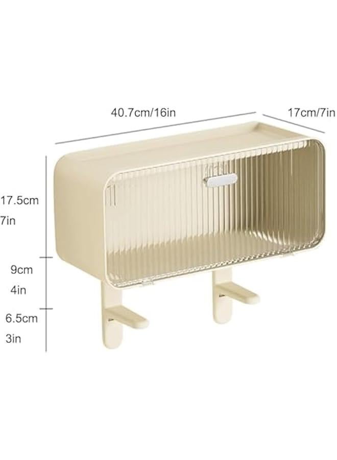 HOOKOR Over The Toilet Storage, 2-Tier Bathroom Organizer Over Toilet, Modern Bathroom Organizer Over Toilet, Free Standing Bathroom Organizer, for Most Toilets - Image 2