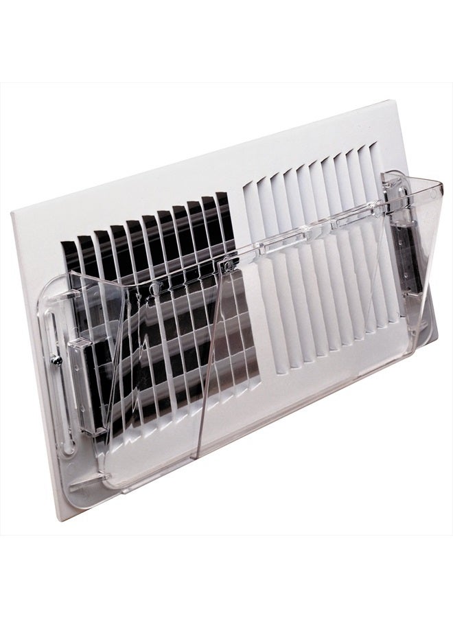 Deflect-O Deflecto Air Deflector for Sidewall Register, Adjustable from 10” to 16” Wide, Clear (51) - Image 1