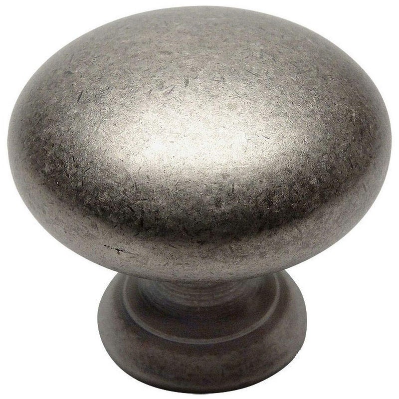 Cosmas 25 Pack 4950WN Weathered Nickel Cabinet Hardware Round Mushroom Knob 114 Diameter