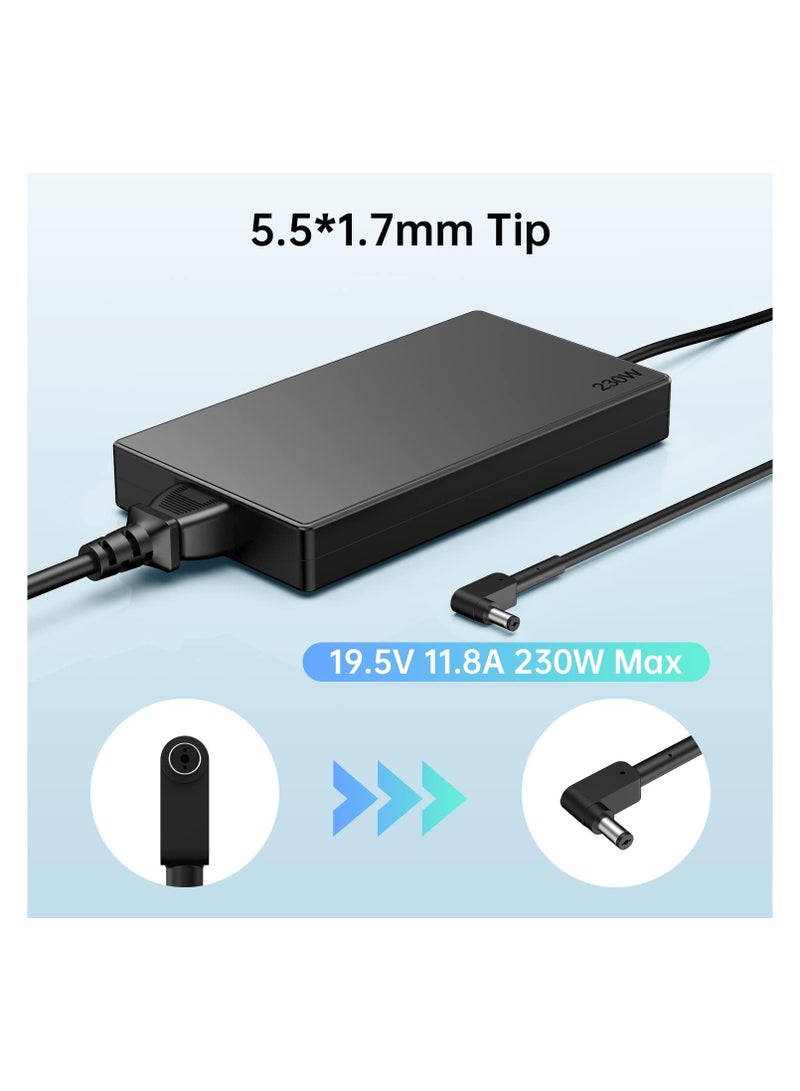 Max Power 230W Laptop Charger for Acer Predator Helios 300 PH315-53 PH315-54 PH315-53-72XD Acer Predator Triton 300 PT315-53 Triton 500 PT515-52 PT515-52-73L3 Acer Nitro 5 16 17 AN16-51 AN17-71 Power Adapter  - Image 2