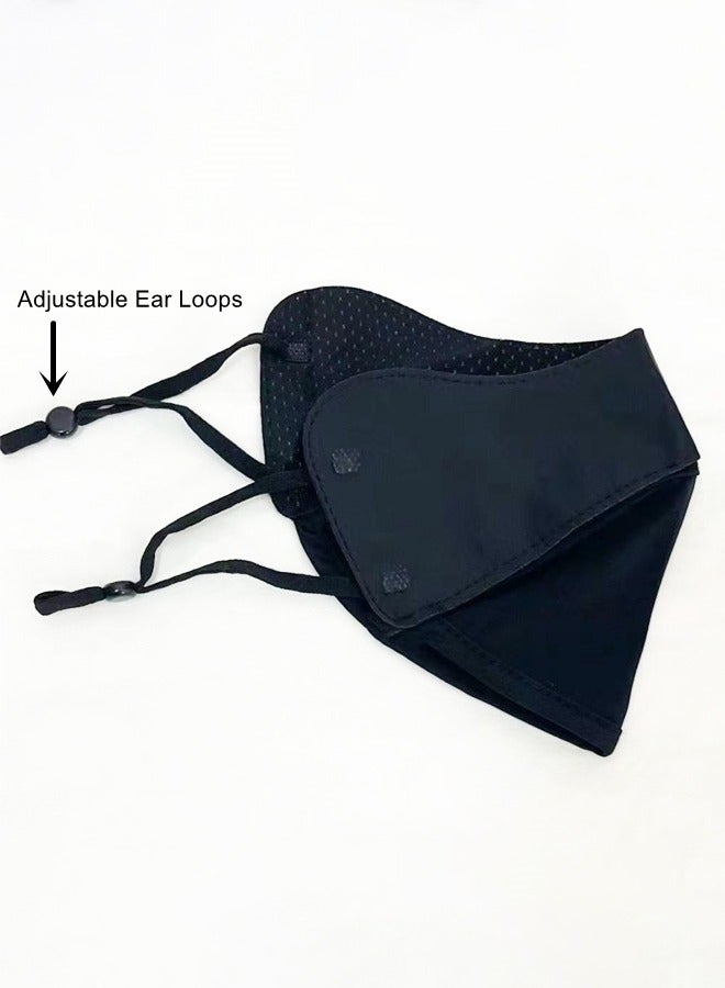 Generic 3 Pcs Breathable Ice Silk Sunscreen Mask UV Protection Reusable Mask with Adjustable Ear Loops  - Image 3