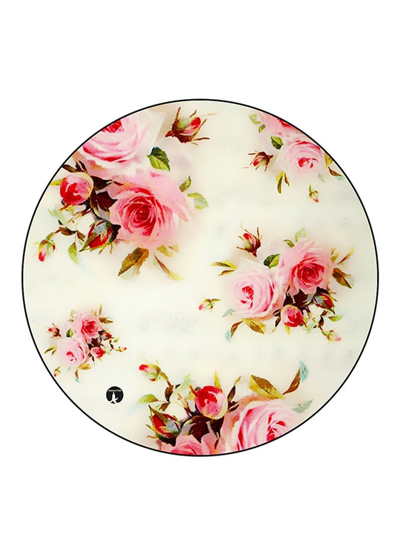 Flowers Printed Mouse Pad Multicolour
