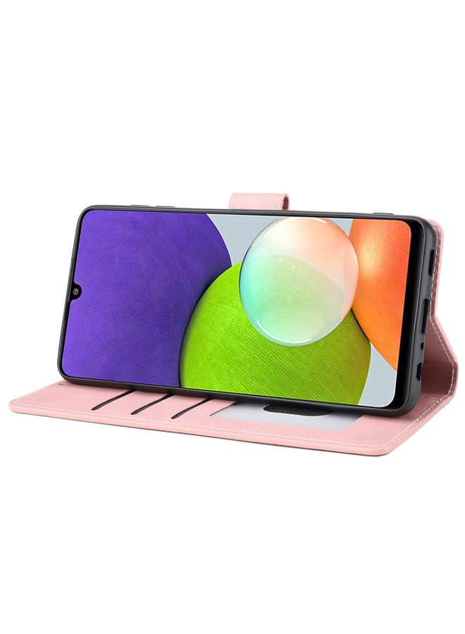 اس-توب جراب لهاتف Samsung Galaxy A22 4G / M32 4G Fantasy Classic Skinfeel Calfskin texture Magnetic buckle أفقي قابل للطي من جلد البولي يوريثان مع حامل وفتحة بطاقة ومحفظة - Image 4