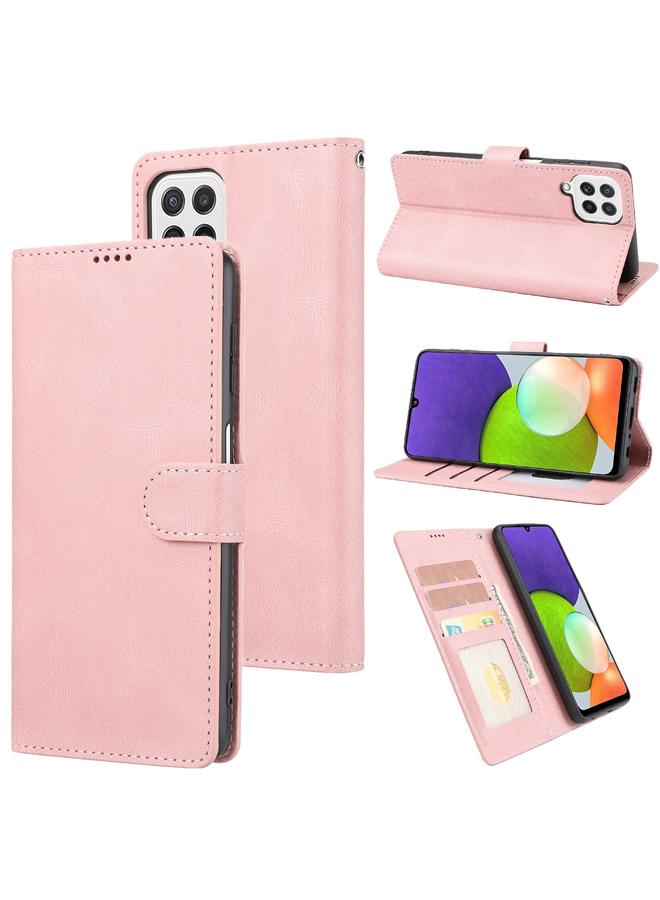 اس-توب جراب لهاتف Samsung Galaxy A22 4G / M32 4G Fantasy Classic Skinfeel Calfskin texture Magnetic buckle أفقي قابل للطي من جلد البولي يوريثان مع حامل وفتحة بطاقة ومحفظة - Image 1