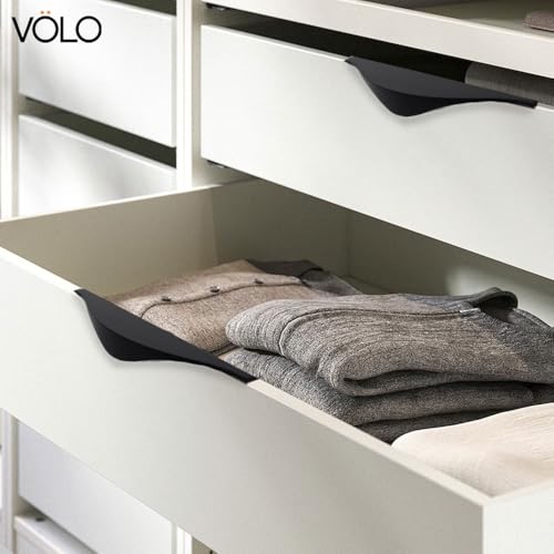 VOLO 6 Inch Aluminium Kitchen Profile Handle – Sleek and Durable Handle for Modern Kitchen Drawers, Cabinets, and Furniture Pulls (128mm) (2, Black) - Image 3