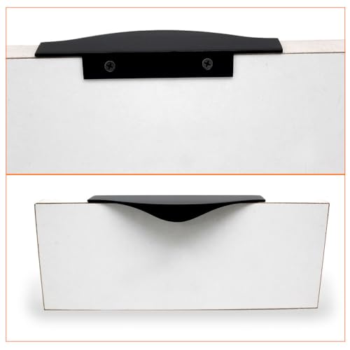 VOLO 6 Inch Aluminium Kitchen Profile Handle – Sleek and Durable Handle for Modern Kitchen Drawers, Cabinets, and Furniture Pulls (128mm) (2, Black) - Image 4