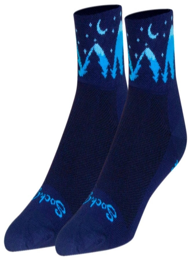 SockGuy Unisex Midnight 3in Ankle Athletic Cycling/Running Socks (US, Alpha, Small, Medium, Regular, Regular, Midnight) - Image 1