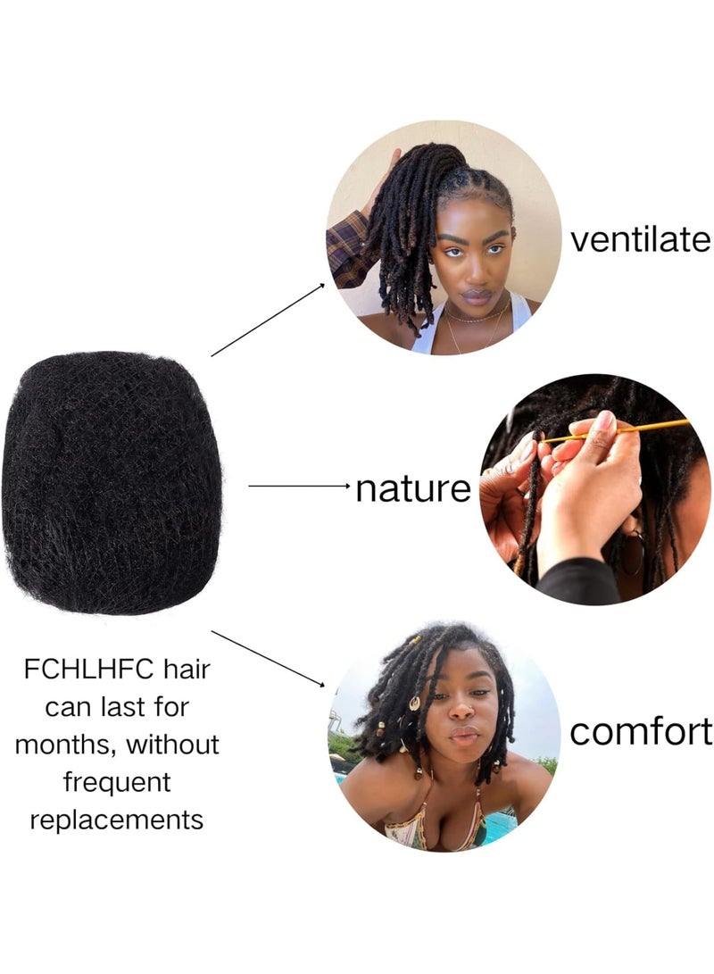 SOLARAE Afro Kinky Bulk Human Hair, 100% Natural Braiding Hair For Dreadlock Extensions, Repair Locs, Twist Braiding, Can Be Bleached And Dyed, 8 Inch Natural Black Bundles - Image 2