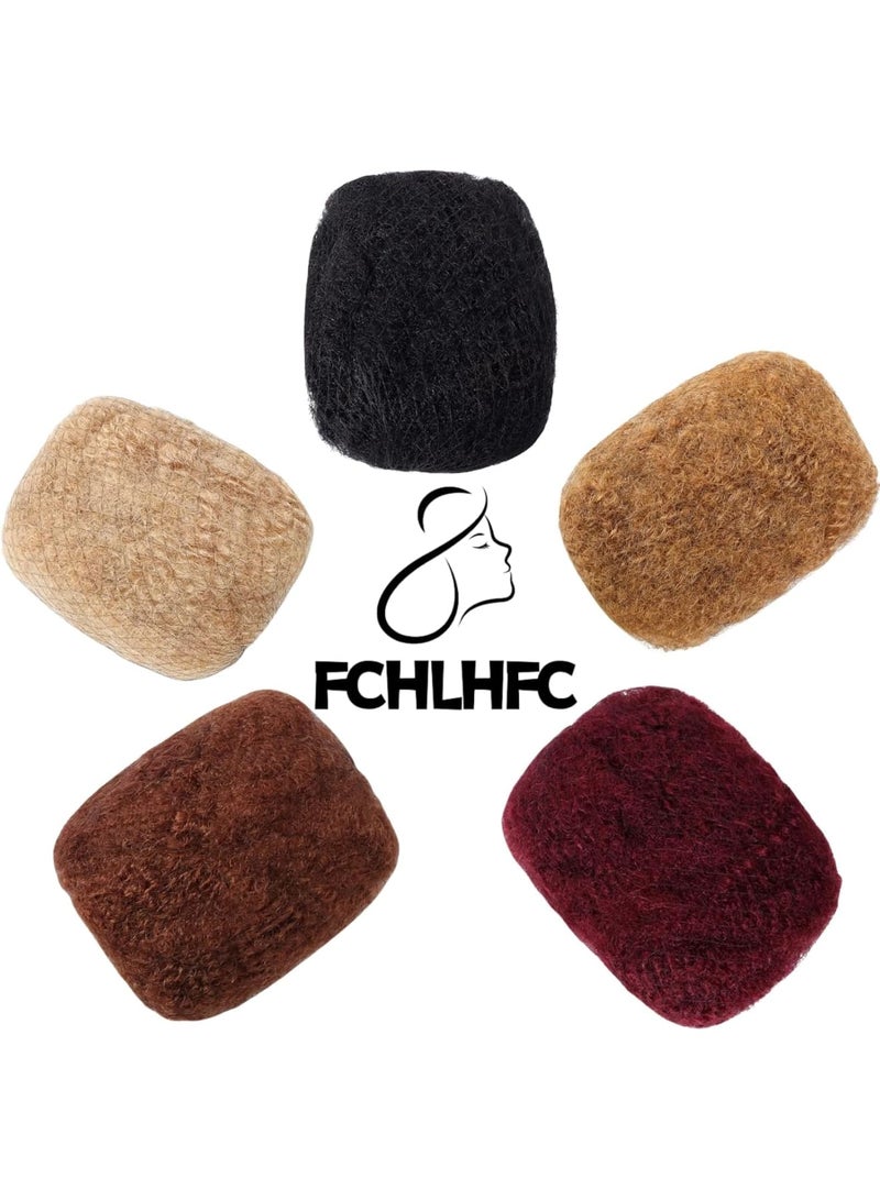 SOLARAE Afro Kinky Bulk Human Hair, 100% Natural Braiding Hair For Dreadlock Extensions, Repair Locs, Twist Braiding, Can Be Bleached And Dyed, 8 Inch Natural Black Bundles - Image 5