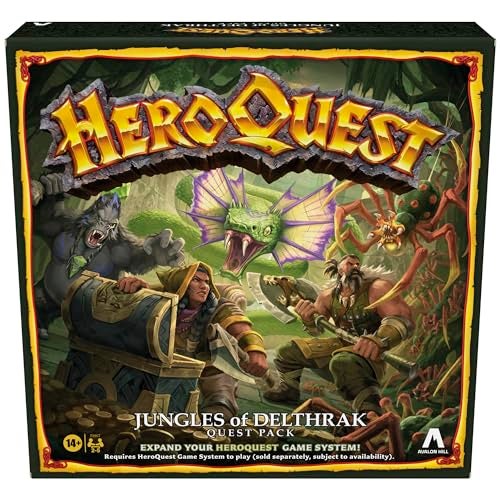 Avalon Hill HeroQuest Jungles of Delthrak Quest Pack Roleplaying Games Ages 14 2 to 5 Players Requires HeroQuest Game System to Play - Image 1