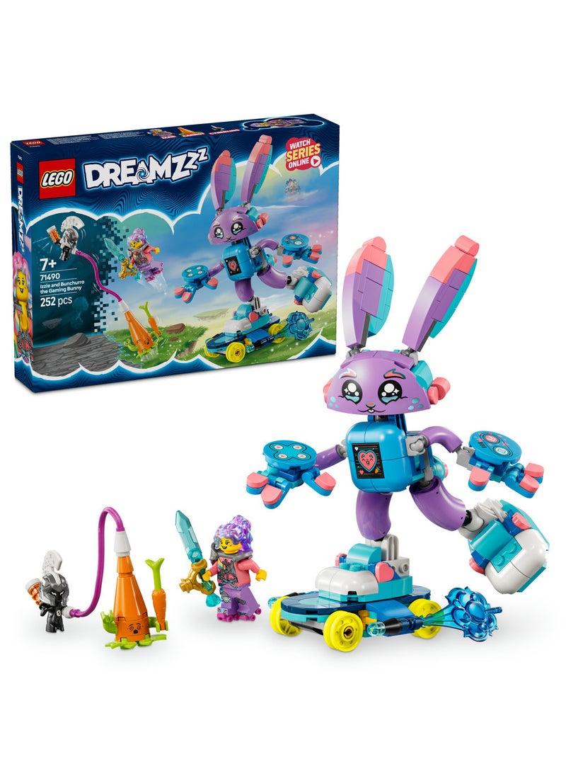 LEGO DREAMZzz™ Izzie and Bunchurro the Gaming Bunny Imagination Toy 71490 (252) Pieces  - Image 1