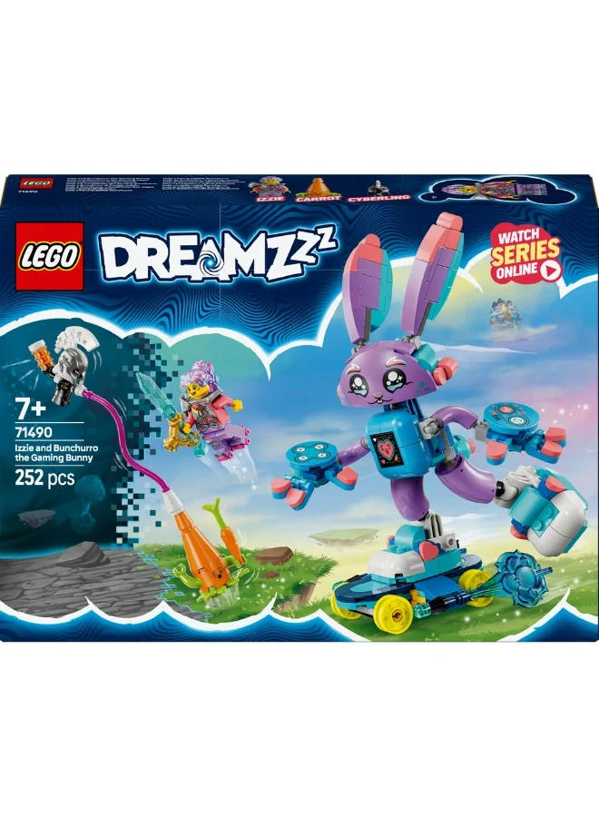 LEGO DREAMZzz™ Izzie and Bunchurro the Gaming Bunny Imagination Toy 71490 (252) Pieces