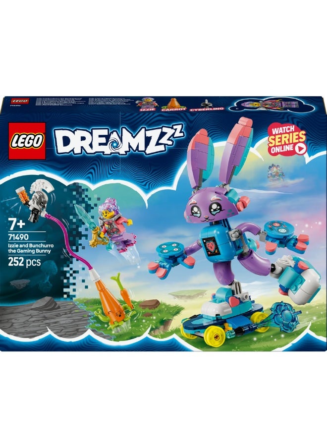 LEGO DREAMZzz™ Izzie and Bunchurro the Gaming Bunny Imagination Toy 71490 (252) Pieces  - Image 2