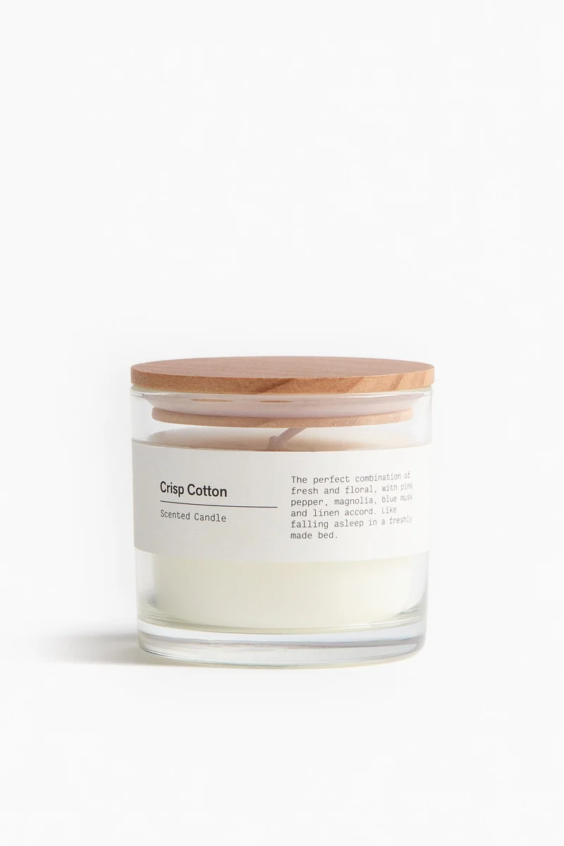 H&M Scented candle in glass holder