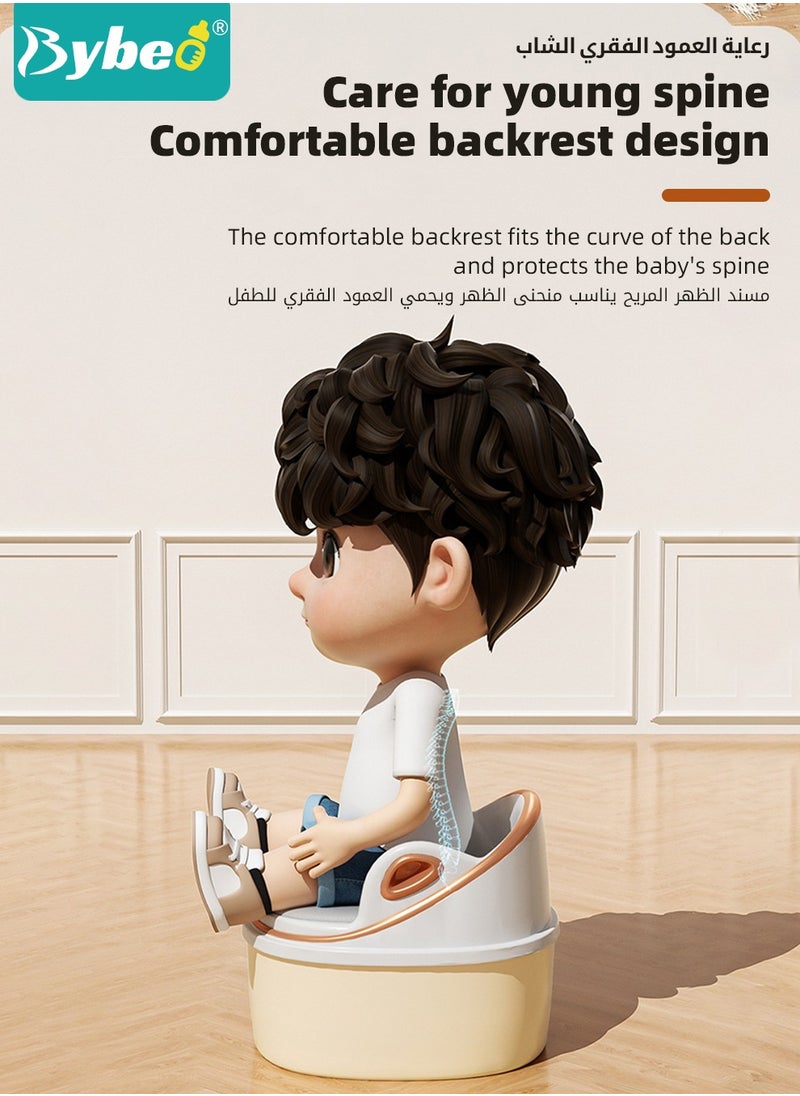Bybeo 3-In-1 Multifunctional Potty Training Seat, Removable Design Toilet Train Seats, Potties Chair for Kids Toddlers Boys Girls, Portable Children Travel Toilets, with 100 Clean-Bag, Toilet-Brush  - Image 5