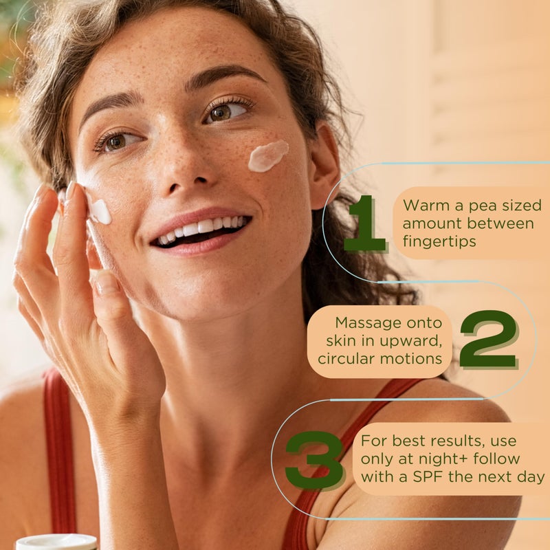 InstaNatural Retinol Moisturizer Nighttime Face Moisturizing Cream, Brightens and Reduces Signs of Aging, Wrinkles, Lines and Discoloration, with Vitamin C and Hyaluronic Acid, 3.4 Fl Oz - Image 4