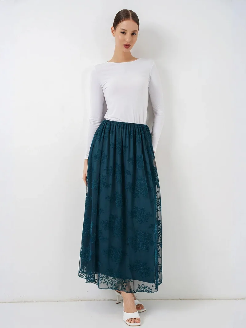 بيغ دارت BDART Floral High Waist Maxi Skirt