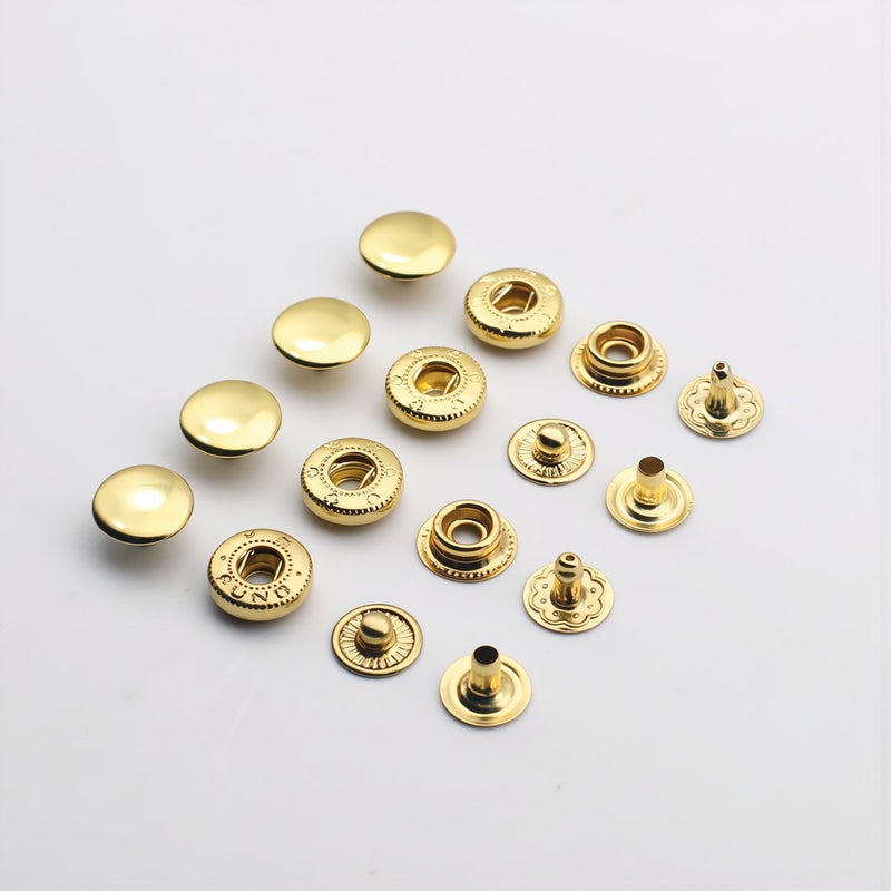 Metal Snap Buttons 12.5mm Iron Round Fasteners Heavy Duty for Clothing Bags Leather Craft - Image 2