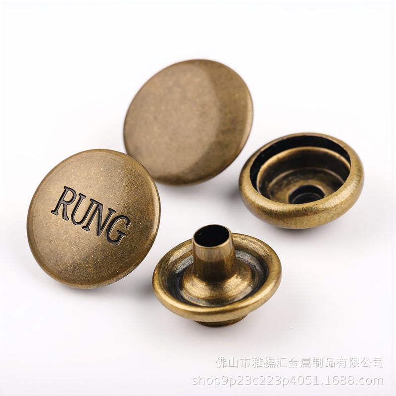 Metal Snap Buttons 12.5mm Iron Round Fasteners Heavy Duty for Clothing Bags Leather Craft - Image 4