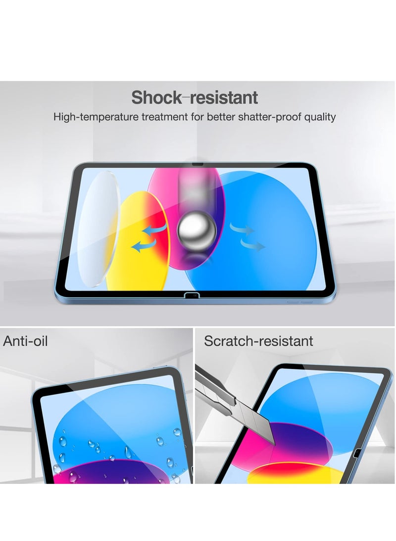 phomemo 2 Pack-Screen Protector for iPad A16 2025 11th/10th 2022 Generation (11-inch/10.9), HD Clear Tempered Glass Film Guard - Image 3
