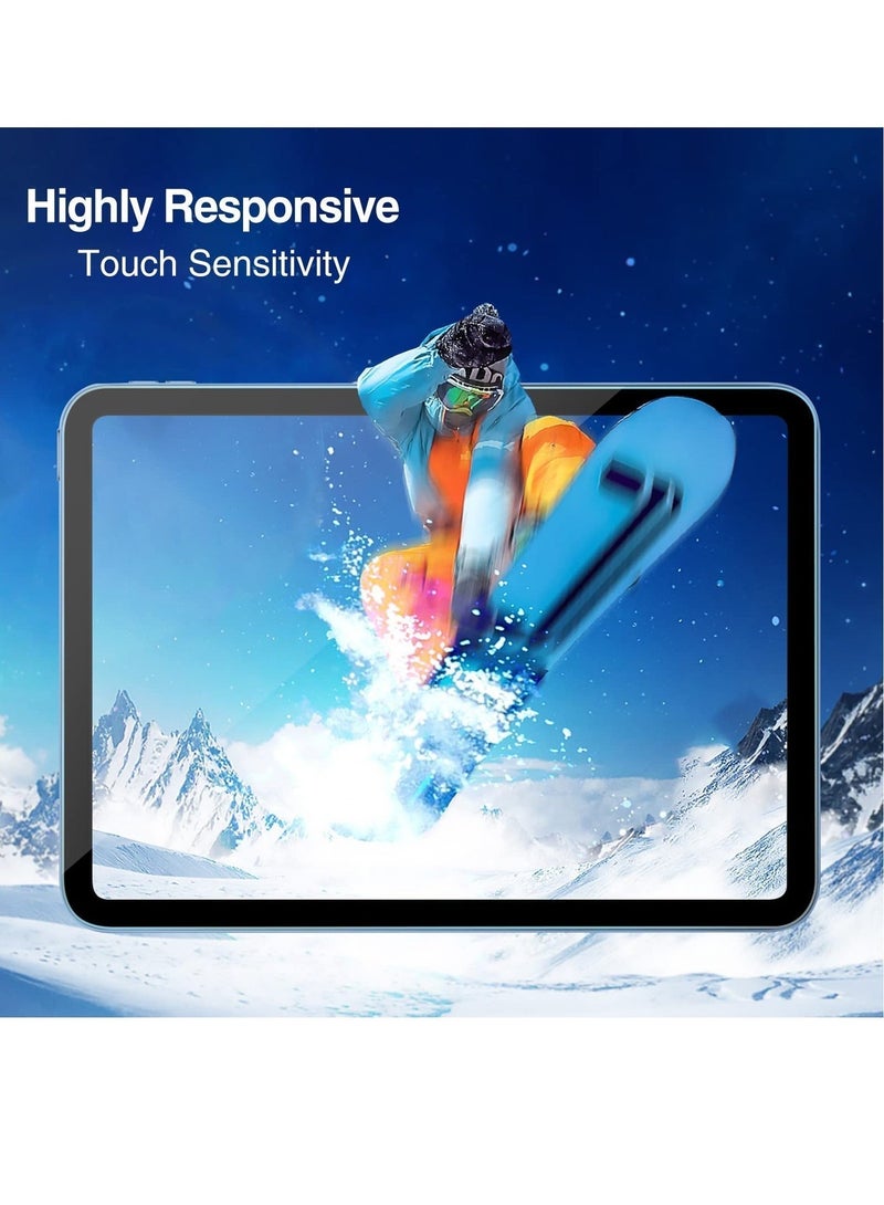 phomemo 2 Pack Screen Protector for iPad A16 2025 11th / iPad 10th 10.9" 2022, HD Clear Tempered Glass Film Guard, 9H Hardness Anti-Scratch Screen Protector for iPad 11th Gen A3354/A3355/A3356, 10th Gen A2696/A2757/A2777 - Image 4