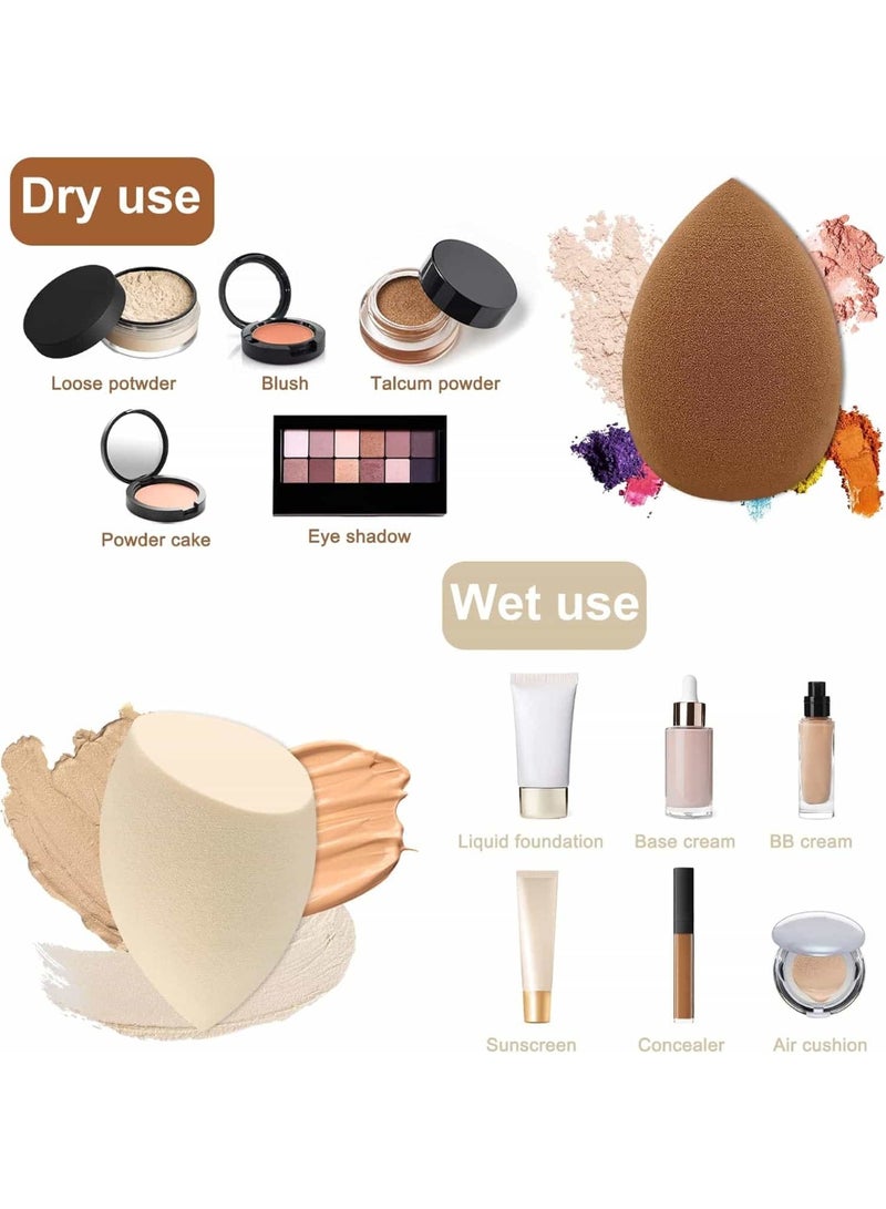 Mitoy 12 Pieces Professional Makeup Sponge Set, Multicolor Beauty Sponge for Powder,Liquid,Facial Makeup Tools - Image 2
