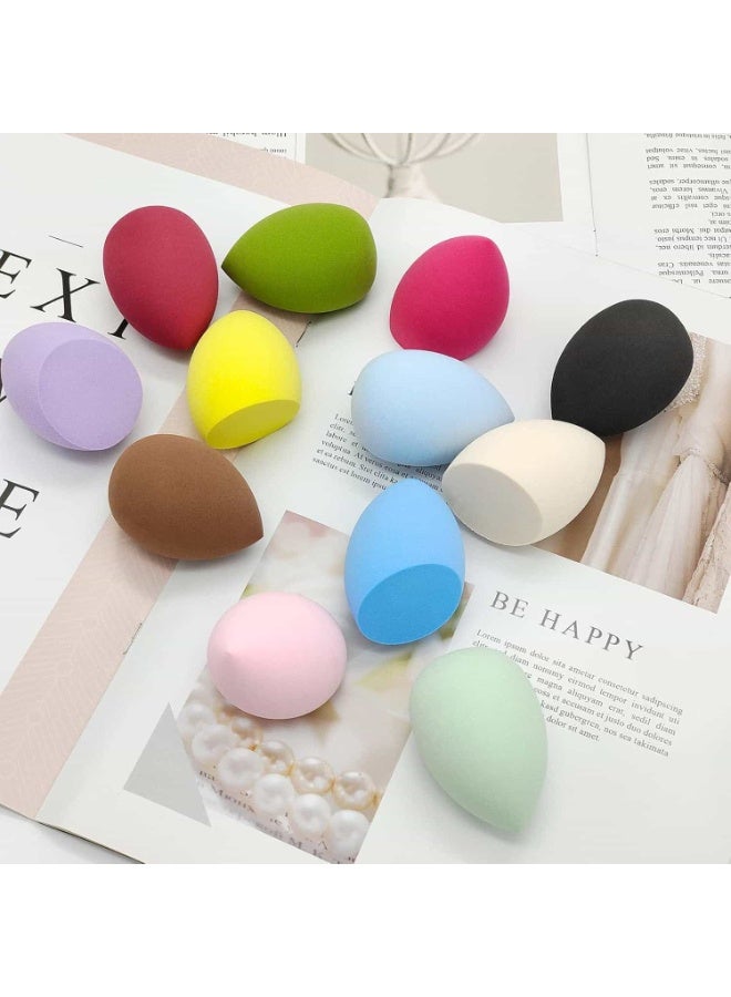 Mitoy 12 Pieces Professional Makeup Sponge Set, Multicolor Beauty Sponge for Powder,Liquid,Facial Makeup Tools - Image 3
