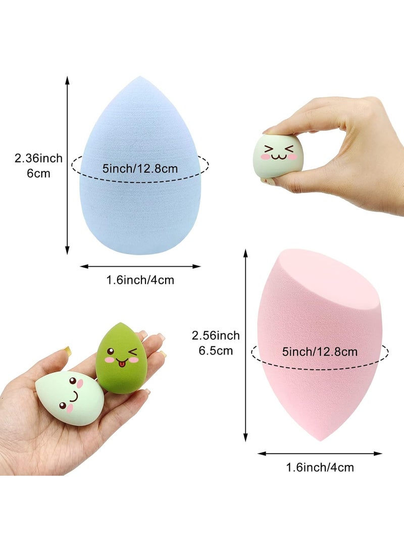 Mitoy 12 Pieces Professional Makeup Sponge Set, Multicolor Beauty Sponge for Powder,Liquid,Facial Makeup Tools - Image 4