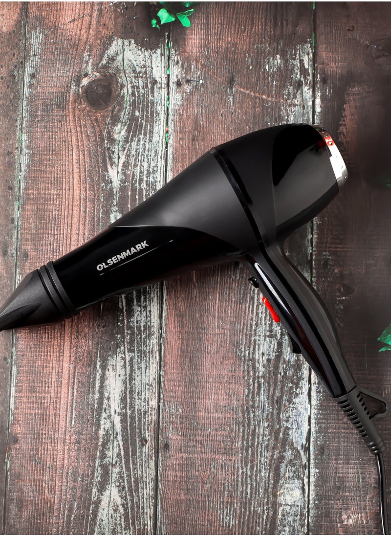 Olsermark - Olsenmark 2-in-1 Professional Hair Styling Kit Dryer, Straightener, 2 Speed and 3 Level PTC Heater, DC Motor - Image 1