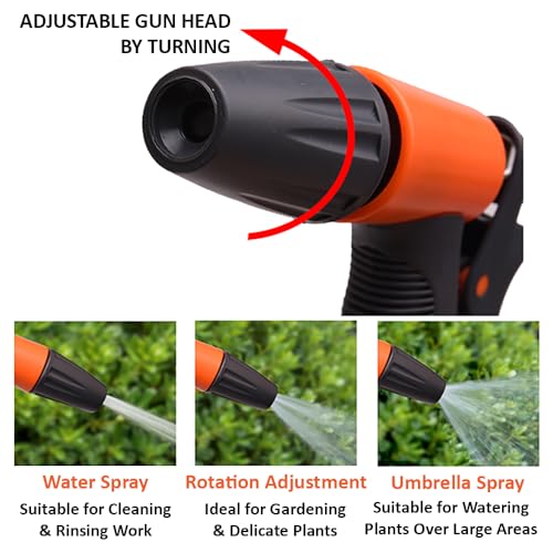 Harden Adjustable Water Spray Gun for Garden Hose Nozzle, Lawn, Pet Cleaning, Car Washer, Bike Washing Spray Gun - Multi Adjustable Water Sprayer Gun - 633141 - Image 2