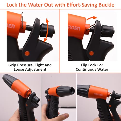 Harden Adjustable Water Spray Gun for Garden Hose Nozzle, Lawn, Pet Cleaning, Car Washer, Bike Washing Spray Gun - Multi Adjustable Water Sprayer Gun - 633141 - Image 5