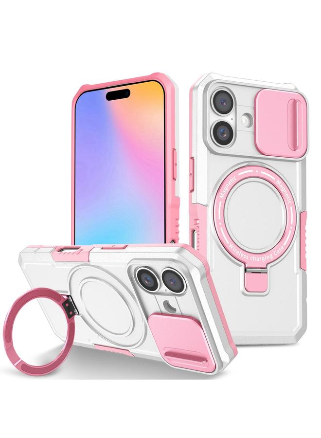 S-TOP Case For iPhone 16 Sliding Camshield MagSafe Holder TPU Hybrid PC Phone Case - Image 1