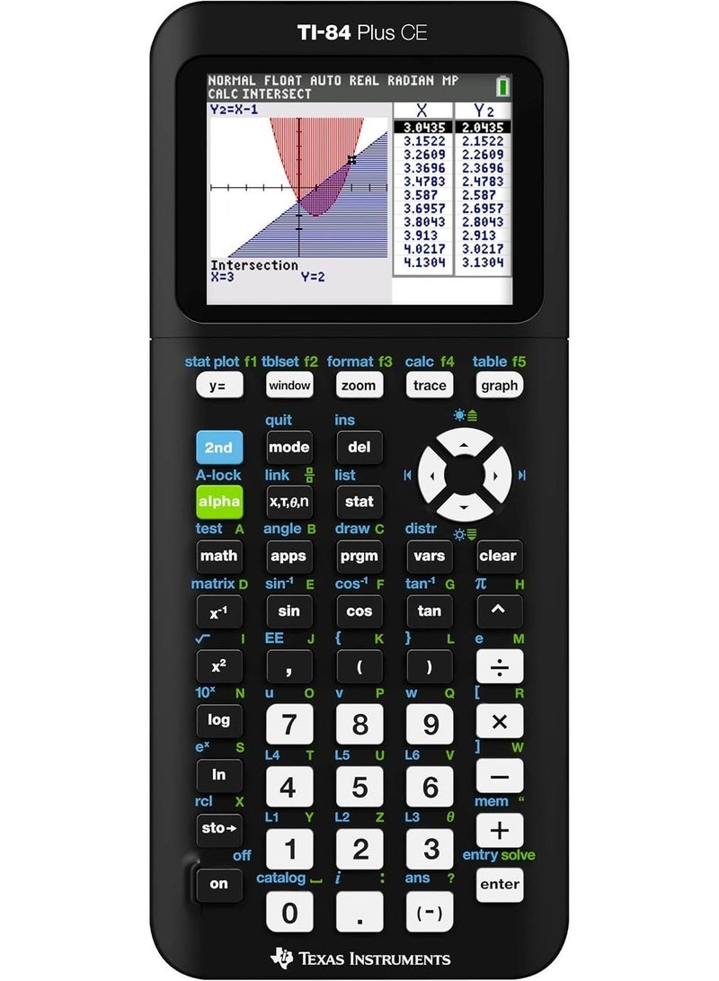 Texas Instruments TI-84 Plus CE Graphing Calculator, Black 7.5 Inch - Image 1
