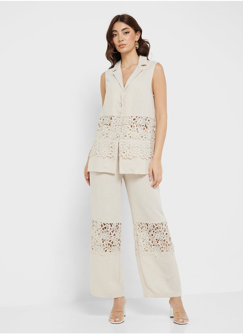 VERO MODA Vmamira Crochet Detail Pant  - Image 4